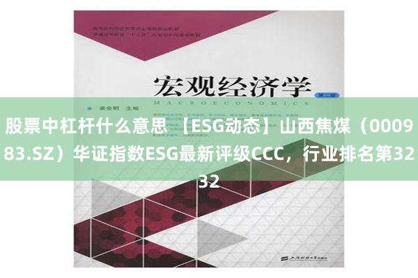 股票中杠杆什么意思 【ESG动态】山西焦煤（000983.SZ）华证指数ESG最新评级CCC，行业排名第32