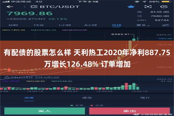 有配债的股票怎么样 天利热工2020年净利887.75万增长126.48% 订单增加