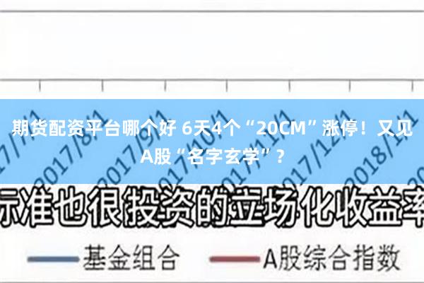 期货配资平台哪个好 6天4个“20CM”涨停！又见A股“名字玄学”？